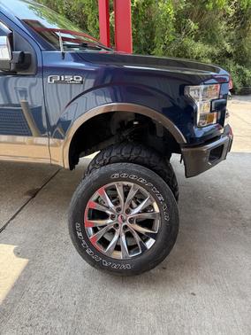 Blue 2015 Ford F-150 Lariat