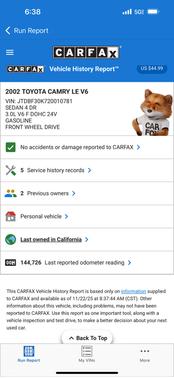 2002 Toyota Camry XLE