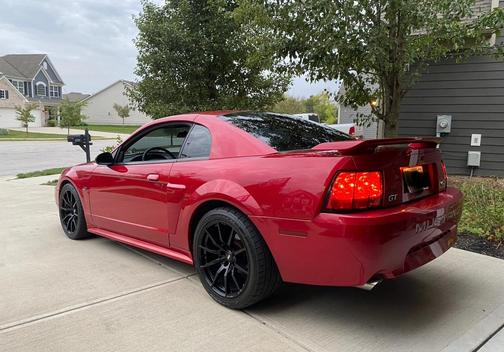 Red 2001 Ford Mustang GT