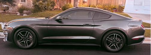 Gray 2018 Ford Mustang EcoBoost Premium