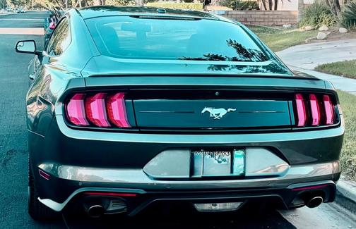 Gray 2018 Ford Mustang EcoBoost Premium
