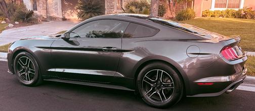 Gray 2018 Ford Mustang EcoBoost Premium