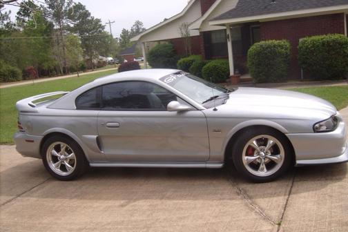 Silver 1995 Ford Mustang GT