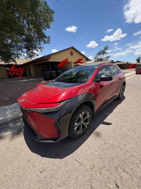 Red 2024 Toyota bZ4X XLE