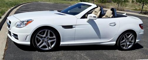 White 2015 Mercedes-Benz SLK-Class SLK 350