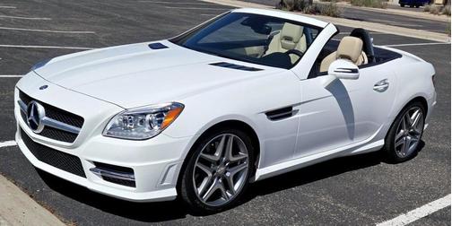White 2015 Mercedes-Benz SLK-Class SLK 350