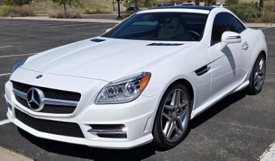 White 2015 Mercedes-Benz SLK-Class SLK 350