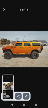 Orange 2006 Hummer H2 Base