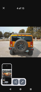 Orange 2006 Hummer H2 Base