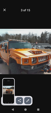 Orange 2006 Hummer H2 Base