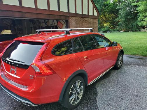 Red 2018 Volvo V60 Cross Country T5