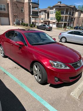 Red 2012 Lexus IS 250 Base
