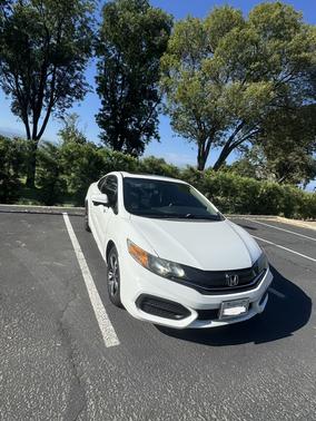 White 2014 Honda Civic EX
