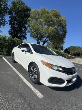 White 2014 Honda Civic EX