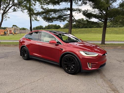 Red 2021 Tesla Model X Long Range Plus