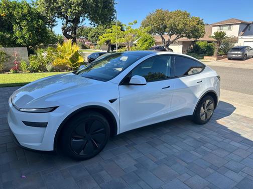 White 2026 Tesla Model Y Long Range Launch Series AWD
