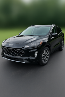 Black 2020 Ford Escape Titanium Hybrid
