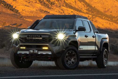 Green 2025 Toyota Tacoma Hybrid Trailhunter