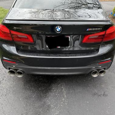 Black 2018 BMW M550 i xDrive
