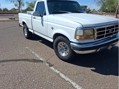 White 1996 Ford F-150 XL