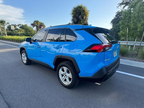 Blue 2021 Toyota RAV4 XLE