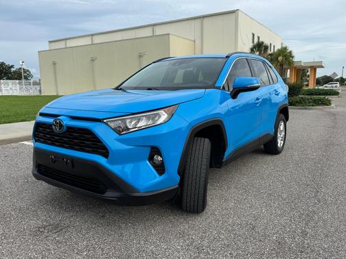 Blue 2021 Toyota RAV4 XLE