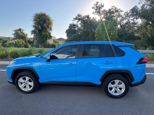 Blue 2021 Toyota RAV4 XLE