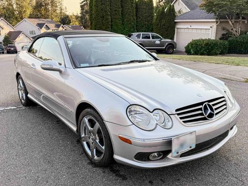 Silver 2005 Mercedes-Benz CLK-Class 500 Cabriolet