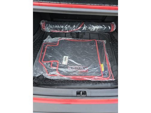 Red 2020 Toyota Camry TRD