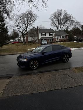 Blue 2022 Audi e-tron Sportback S line Premium Plus