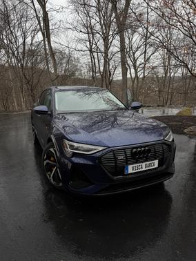 Blue 2022 Audi e-tron Sportback S line Premium Plus
