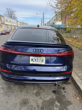 Blue 2022 Audi e-tron Sportback S line Premium Plus