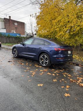 Blue 2022 Audi e-tron Sportback S line Premium Plus