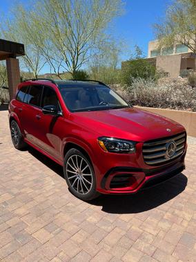 Red 2025 Mercedes-Benz GLS 450 4MATIC