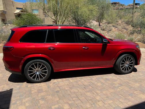 Red 2025 Mercedes-Benz GLS 450 4MATIC