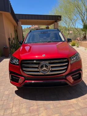 Red 2025 Mercedes-Benz GLS 450 4MATIC