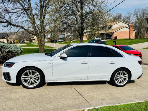 White 2022 Audi A4 45 S line Premium Plus