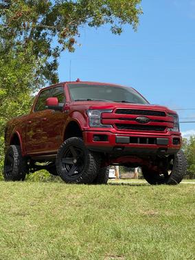 Red 2018 Ford F-150 Platinum