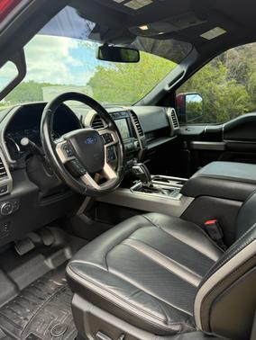 Red 2018 Ford F-150 Platinum