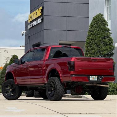 Red 2018 Ford F-150 Platinum