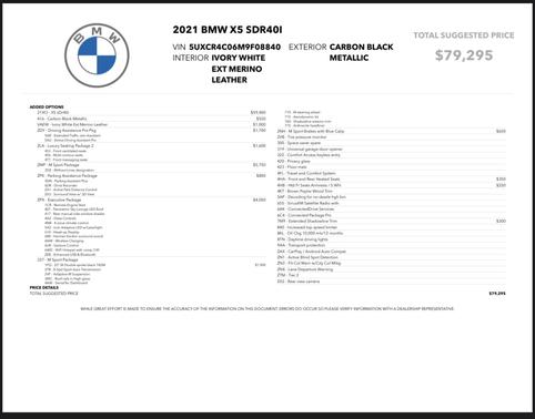 2021 BMW X5 sDrive40i