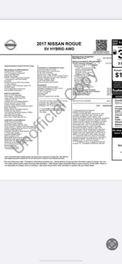 2017 Nissan Rogue Hybrid SV