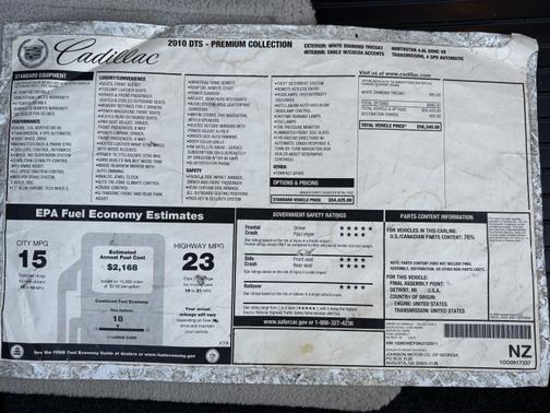 2010 Cadillac DTS Premium Collection