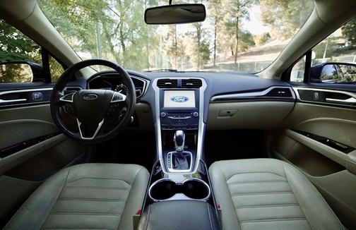 Black 2014 Ford Fusion Hybrid SE