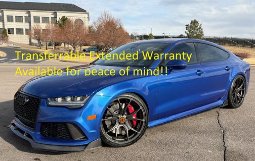 Blue 2017 Audi RS 7 4.0T Prestige