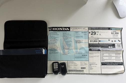 Silver 2013 Honda Accord EX-L