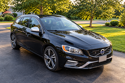 Black 2017 Volvo V60 T6 R-Design Platinum