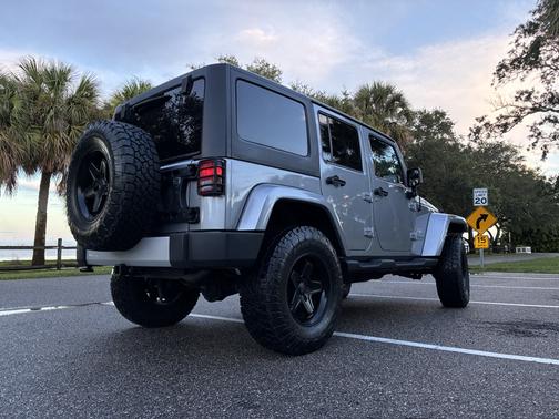 Silver 2013 Jeep Wrangler Unlimited Sahara