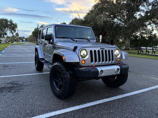 Silver 2013 Jeep Wrangler Unlimited Sahara