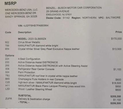 2023 Mercedes-Benz Maybach GLS 600 4MATIC